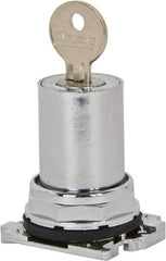 Eaton Cutler-Hammer - Pushbutton Switch Key - Chrome, Round Button, Nonilluminated - A1 Tooling