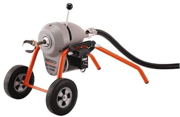 Ridgid - Electric Battery Drain Cleaning Machine - For 3" to 8" Pipe, 200' Cable, 710 Max RPM - A1 Tooling