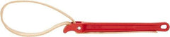 Ridgid - 2" Max Pipe Capacity, 30" Long, Strap Wrench - 5-1/2" Actual OD, 11-3/4" Handle Length - A1 Tooling