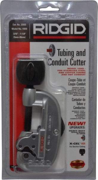 Ridgid - 3/16" to 1-1/8" Pipe Capacity, Tube Cutter - Cuts Copper, Aluminum, Brass - A1 Tooling