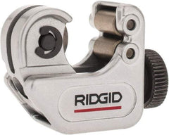 Ridgid - 1/8" to 5/8" Pipe Capacity, Mini Tube Cutter - Cuts Copper, Aluminum, Brass, Plastic - A1 Tooling