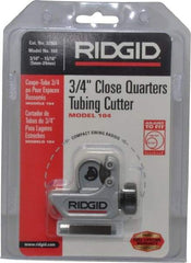 Ridgid - 3/16" to 15/16" Pipe Capacity, Mini Tube Cutter - Cuts Copper, Aluminum, Brass, Plastic - A1 Tooling