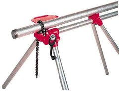 Ridgid - 1/8" to 5" Pipe Capacity, Top Screw Stand Chain Vise - A1 Tooling