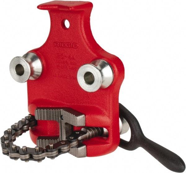 Ridgid - 1/8" to 4" Pipe Capacity, Bottom Screw Bench Chain Vise - A1 Tooling