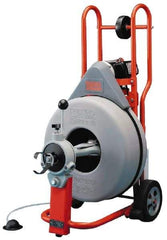 Ridgid - Electric Battery Drain Cleaning Machine - For 3" to 8" Pipe, 100' Cable, 200 Max RPM - A1 Tooling