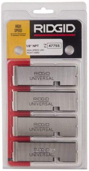 Ridgid - 1/8-27 NPT Thread, 20° Hook Angle, Right Hand, High Speed Steel Pipe Chaser - Ridgid 504A, 711, 713, 811A, 815A, 816, 817, 842 Compatibility - Exact Industrial Supply