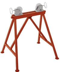 Ridgid - 1/4" to 36" Pipe Capacity, Adjustable Pipe Stand with 2 Adjustable Rollers - 2,500 Lb Capacity - A1 Tooling