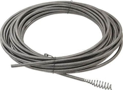 Ridgid - 5/16" x 50' Drain Cleaning Machine Cable - Bulb Auger, 3/4" to 1-1/2" Pipe, Use with Models K39, K40 & K50 - A1 Tooling