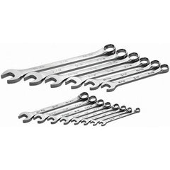 SK - 14 Piece, 1/4 to 5/16", Combination Wrench Set - Inch System of Measurement, Chrome Finish - A1 Tooling