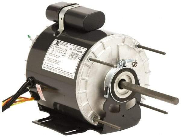 US Motors - 1/6 hp, TEAO Enclosure, Auto Thermal Protection, 1,075 RPM, 115 Volt, 60 Hz, Single Phase Permanent Split Capacitor (PSC) Motor - Size 48YZ Frame, Stud Mount, 1 Speed, Ball Bearings, 2.6 Full Load Amps, B Class Insulation, CCW Lead End - A1 Tooling