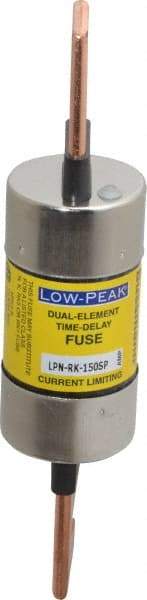 Cooper Bussmann - 250 VAC/VDC, 150 Amp, Time Delay General Purpose Fuse - Bolt-on Mount, 7-1/8" OAL, 100 at DC, 300 at AC (RMS) kA Rating, 1-9/16" Diam - A1 Tooling