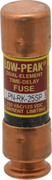 Cooper Bussmann - 125 VDC, 250 VAC, 25 Amp, Time Delay General Purpose Fuse - Bolt-on Mount, 50.8mm OAL, 100 at DC, 300 at AC (RMS) kA Rating, 9/16" Diam - A1 Tooling