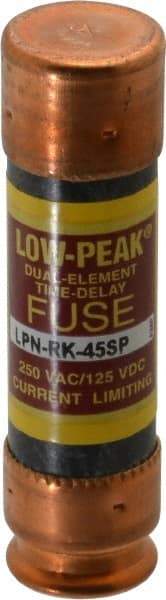 Cooper Bussmann - 125 VDC, 250 VAC, 45 Amp, Time Delay General Purpose Fuse - Fuse Holder Mount, 76.2mm OAL, 100 at DC, 300 at AC (RMS) kA Rating, 13/16" Diam - A1 Tooling