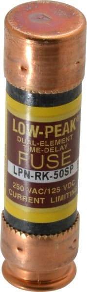 Cooper Bussmann - 125 VDC, 250 VAC, 50 Amp, Time Delay General Purpose Fuse - Fuse Holder Mount, 76.2mm OAL, 100 at DC, 300 at AC (RMS) kA Rating, 13/16" Diam - A1 Tooling