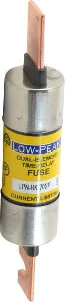 Cooper Bussmann - 250 VAC/VDC, 70 Amp, Time Delay General Purpose Fuse - Bolt-on Mount, 5-7/8" OAL, 100 at DC, 300 at AC (RMS) kA Rating, 1-1/16" Diam - A1 Tooling