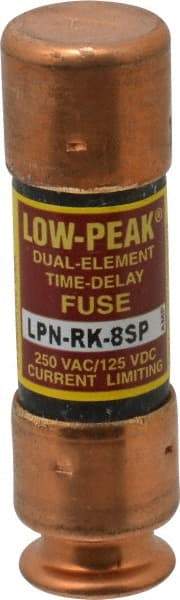 Cooper Bussmann - 125 VDC, 250 VAC, 8 Amp, Time Delay General Purpose Fuse - Fuse Holder Mount, 50.8mm OAL, 100 at DC, 300 at AC (RMS) kA Rating, 9/16" Diam - A1 Tooling