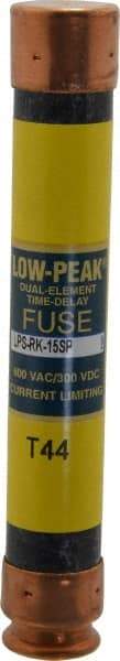 Cooper Bussmann - 300 VDC, 600 VAC, 15 Amp, Time Delay General Purpose Fuse - Fuse Holder Mount, 127mm OAL, 100 at DC, 300 at AC (RMS) kA Rating, 13/16" Diam - A1 Tooling