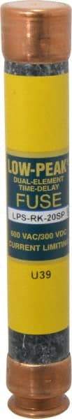 Cooper Bussmann - 300 VDC, 600 VAC, 20 Amp, Time Delay General Purpose Fuse - Fuse Holder Mount, 127mm OAL, 100 at DC, 300 at AC (RMS) kA Rating, 13/16" Diam - A1 Tooling