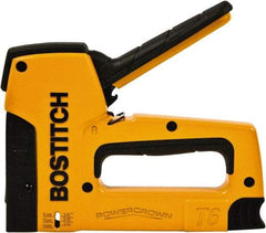 Stanley Bostitch - Manual Staple Gun - 1/4, 5/16, 3/8, 1/2, 9/16" Staples, 84 Lb Capacity, Yellow, Aluminum Die Cast - A1 Tooling