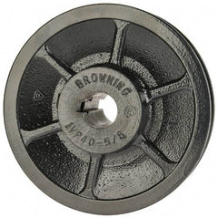 Browning - 5/8" Inside Diam x 3-3/4" Outside Diam, 1 Groove, Variable Pitched Sheave - Belt Sections 3L, 4L, A, 5L & B, 1-7/8" Sheave Thickness, 21/32 to 1-1/32" Face Width - A1 Tooling