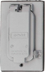 Thomas & Betts - Electrical Outlet Box Aluminum GFCI Receptacle Cover - Includes Gasket & Screw - A1 Tooling