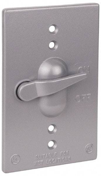 Thomas & Betts - Electrical Outlet Box Aluminum Switch Cover - Includes Gasket & Screw - A1 Tooling