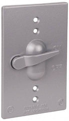 Thomas & Betts - Electrical Outlet Box Aluminum Switch Cover - Includes Gasket & Screw - A1 Tooling