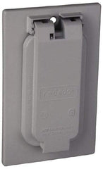 Thomas & Betts - Electrical Outlet Box Aluminum GFCI Receptacle Cover - Includes Gasket & Screw - A1 Tooling