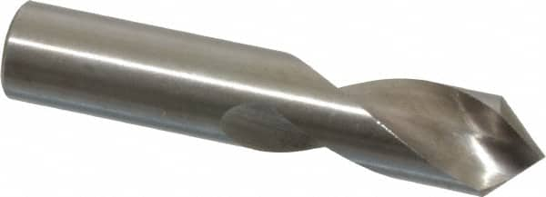 Interstate - 3/8" Body Diam, 90°, 2" OAL, High Speed Steel Spotting Drill - A1 Tooling