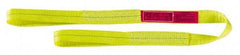 Lift-All - 10' Long x 4" Wide, 6,400 Lb Vertical Capacity, 1 Ply, Polyester Web Sling - 5,000 Lb Choker Capacity, Yellow - A1 Tooling