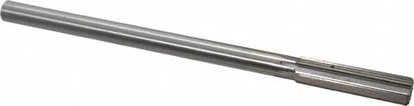 Interstate - 0.513" High Speed Steel Chucking Reamer - Straight Flute, 0.4355" Straight Shank, 2" Flute Length, 8" OAL - A1 Tooling