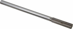 Interstate - 0.524" High Speed Steel Chucking Reamer - Straight Flute, 0.4355" Straight Shank, 2" Flute Length, 8" OAL - A1 Tooling