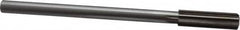 Interstate - 9/16" High Speed Steel Chucking Reamer - Straight Flute, 0.4355" Straight Shank, 2" Flute Length, 8" OAL - A1 Tooling