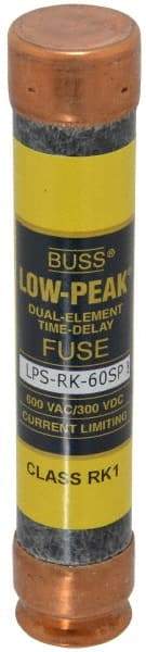 Cooper Bussmann - 300 VDC, 600 VAC, 60 Amp, Time Delay General Purpose Fuse - Fuse Holder Mount, 5-1/2" OAL, 100 at DC, 300 at AC (RMS) kA Rating, 1-1/16" Diam - A1 Tooling