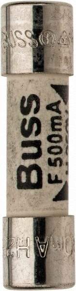 Cooper Bussmann - 250 VAC, 32 VDC, 0.5 Amp, Fast-Acting Miniature Ceramic Fuse - 20mm OAL, 5mm Diam - A1 Tooling