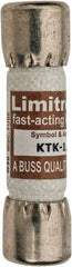 Cooper Bussmann - 600 VAC, 0.13 Amp, Fast-Acting General Purpose Fuse - Fuse Holder Mount, 1-1/2" OAL, 100 at AC kA Rating, 13/32" Diam - A1 Tooling