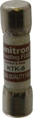 Cooper Bussmann - 600 VAC, 8 Amp, Fast-Acting General Purpose Fuse - Fuse Holder Mount, 1-1/2" OAL, 100 at AC kA Rating, 13/32" Diam - A1 Tooling