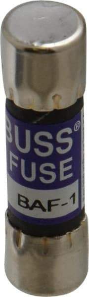 Cooper Bussmann - 250 VAC, 1 Amp, Fast-Acting General Purpose Fuse - Fuse Holder Mount, 1-1/2" OAL, 10 at 125 V kA Rating, 13/32" Diam - A1 Tooling