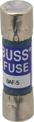 Cooper Bussmann - 250 VAC, 5 Amp, Fast-Acting General Purpose Fuse - Fuse Holder Mount, 1-1/2" OAL, 10 at 125 V kA Rating, 13/32" Diam - A1 Tooling