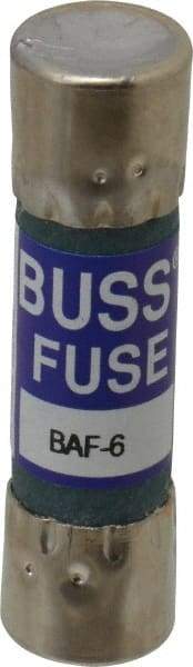 Cooper Bussmann - 250 VAC, 6 Amp, Fast-Acting General Purpose Fuse - Fuse Holder Mount, 1-1/2" OAL, 10 at 125 V kA Rating, 13/32" Diam - A1 Tooling