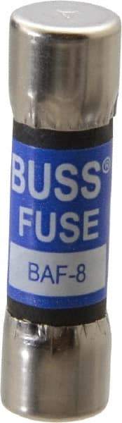 Cooper Bussmann - 250 VAC, 8 Amp, Fast-Acting General Purpose Fuse - Fuse Holder Mount, 1-1/2" OAL, 10 at 125 V kA Rating, 13/32" Diam - A1 Tooling