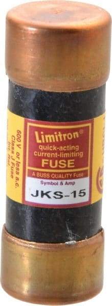 Cooper Bussmann - 600 VAC, 15 Amp, Fast-Acting General Purpose Fuse - Fuse Holder Mount, 2-1/4" OAL, 200 (RMS) kA Rating, 13/16" Diam - A1 Tooling