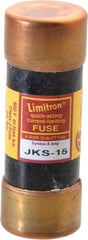 Cooper Bussmann - 600 VAC, 15 Amp, Fast-Acting General Purpose Fuse - Fuse Holder Mount, 2-1/4" OAL, 200 (RMS) kA Rating, 13/16" Diam - A1 Tooling