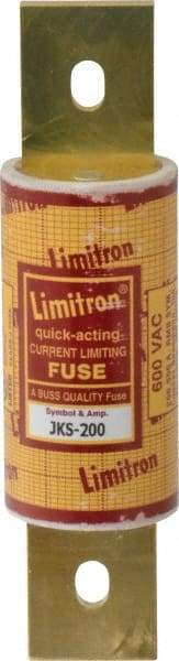 Cooper Bussmann - 600 VAC, 200 Amp, Fast-Acting General Purpose Fuse - Bolt-on Mount, 5-3/4" OAL, 200 (RMS) kA Rating, 1-5/8" Diam - A1 Tooling