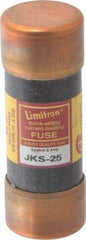 Cooper Bussmann - 600 VAC, 25 Amp, Fast-Acting General Purpose Fuse - Fuse Holder Mount, 2-1/4" OAL, 200 (RMS) kA Rating, 13/16" Diam - A1 Tooling