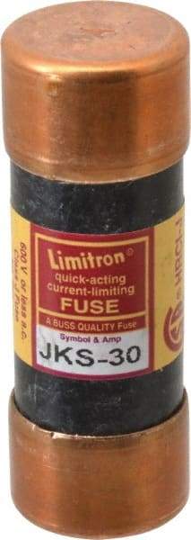 Cooper Bussmann - 600 VAC, 30 Amp, Fast-Acting General Purpose Fuse - Fuse Holder Mount, 2-1/4" OAL, 200 (RMS) kA Rating, 13/16" Diam - A1 Tooling