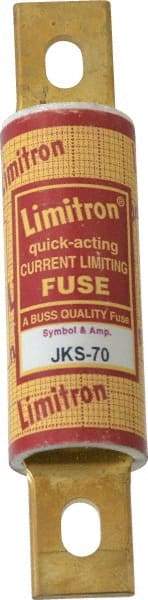 Cooper Bussmann - 600 VAC, 70 Amp, Fast-Acting General Purpose Fuse - Bolt-on Mount, 4-5/8" OAL, 200 (RMS) kA Rating, 1-1/8" Diam - A1 Tooling