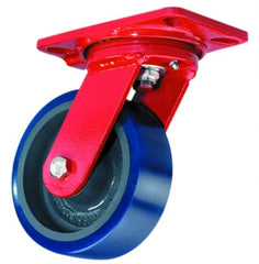 Hamilton - 8" Diam x 2" Wide x 9-3/4" OAH Top Plate Mount Swivel Caster with Brake - A1 Tooling