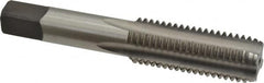 Kennametal - 3/4-10 UNC 4 Flute Bright Finish High Speed Steel Straight Flute Standard Hand Tap - Bottoming, Right Hand Thread, 4-1/4" OAL, 2" Thread Length, H3 Limit, Oversize - A1 Tooling