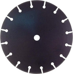 Disston - 12" Diam, 3/4 & 1" Arbor Hole Diam, Wet & Dry Cut Saw Blade - Tungsten Carbide-Tipped, Standard Round Arbor - A1 Tooling